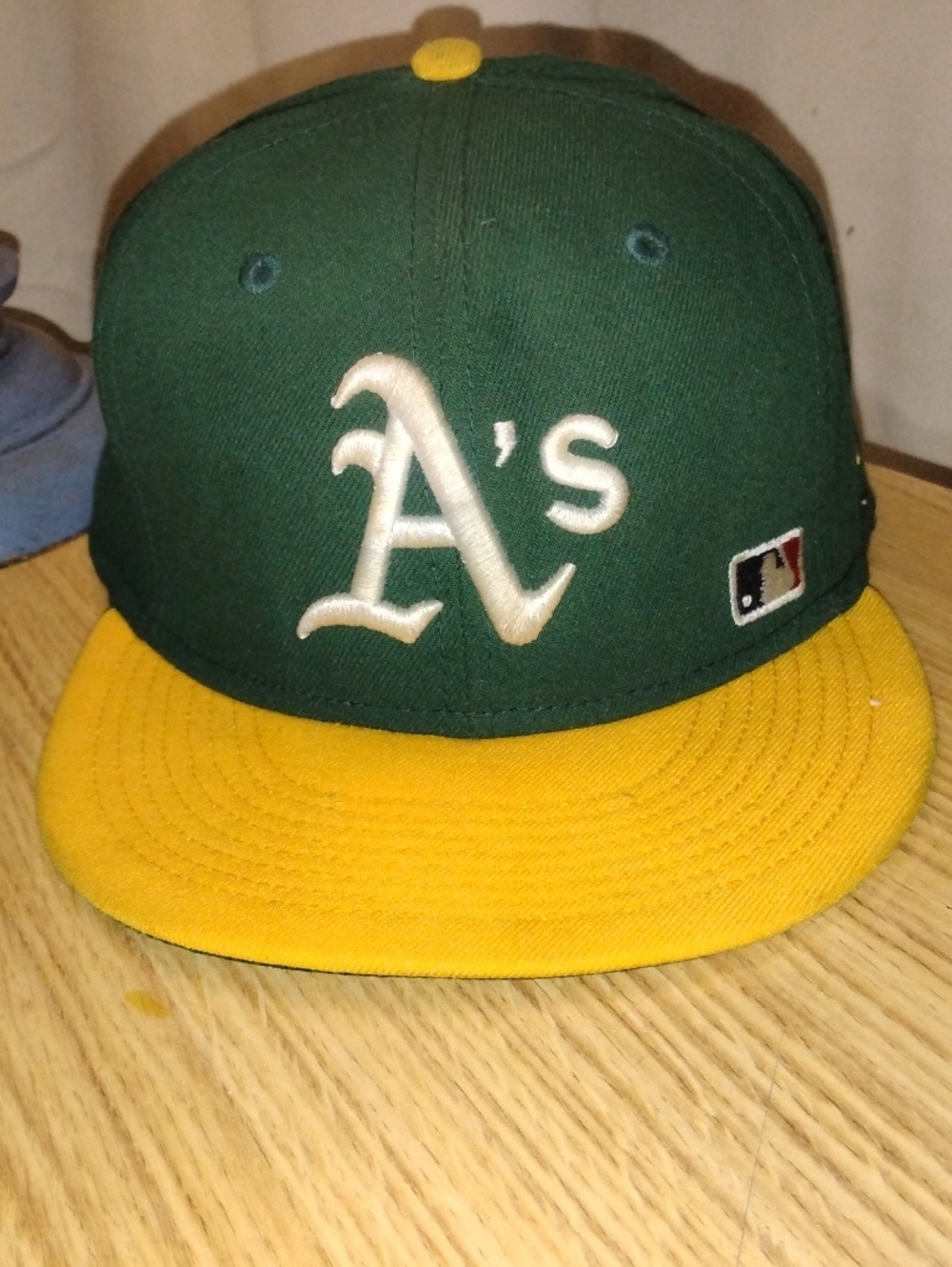 New Era Oakland A's Green and Yellow Kids Fitted Cap